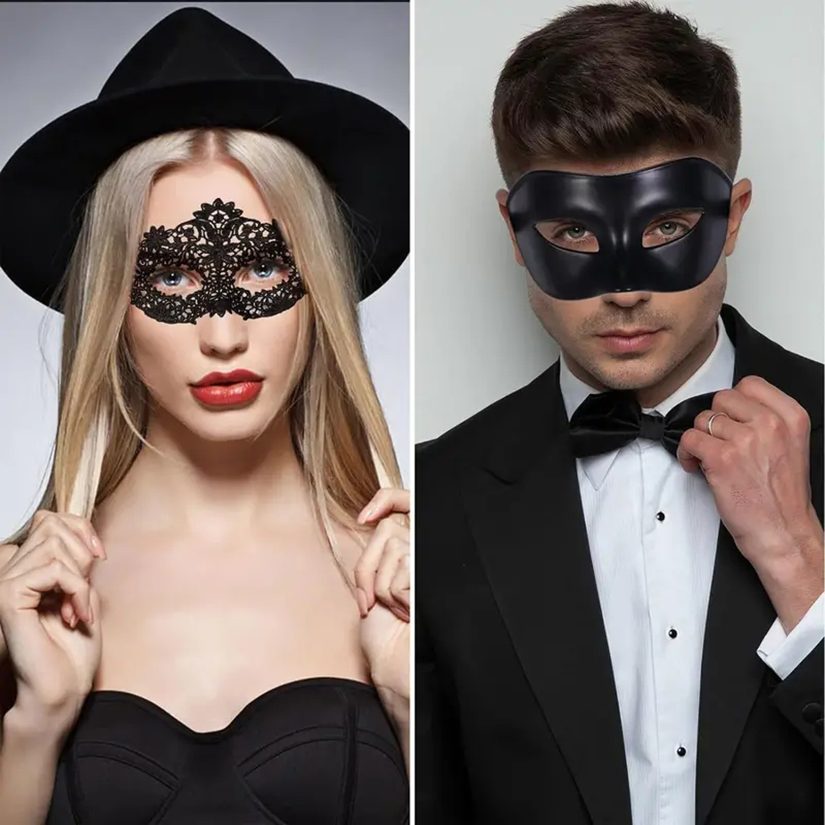 2pcs Hot New Sexy Black Lace M - Black Face Mask Pack reseña y precio