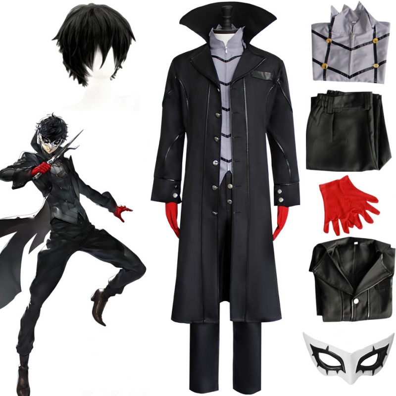 Anime Persona 5 Joker Cosplay  - Black Face Mask Pack reseña y precio