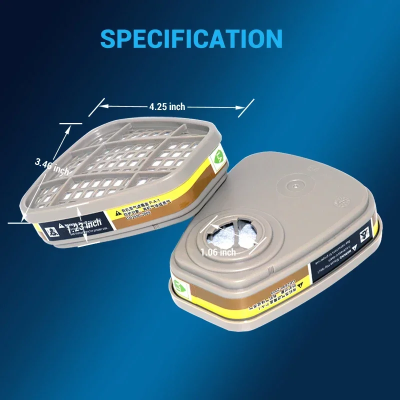 6001 6006 Respirator Cartridge - Dust Mask Construction reseña y precio