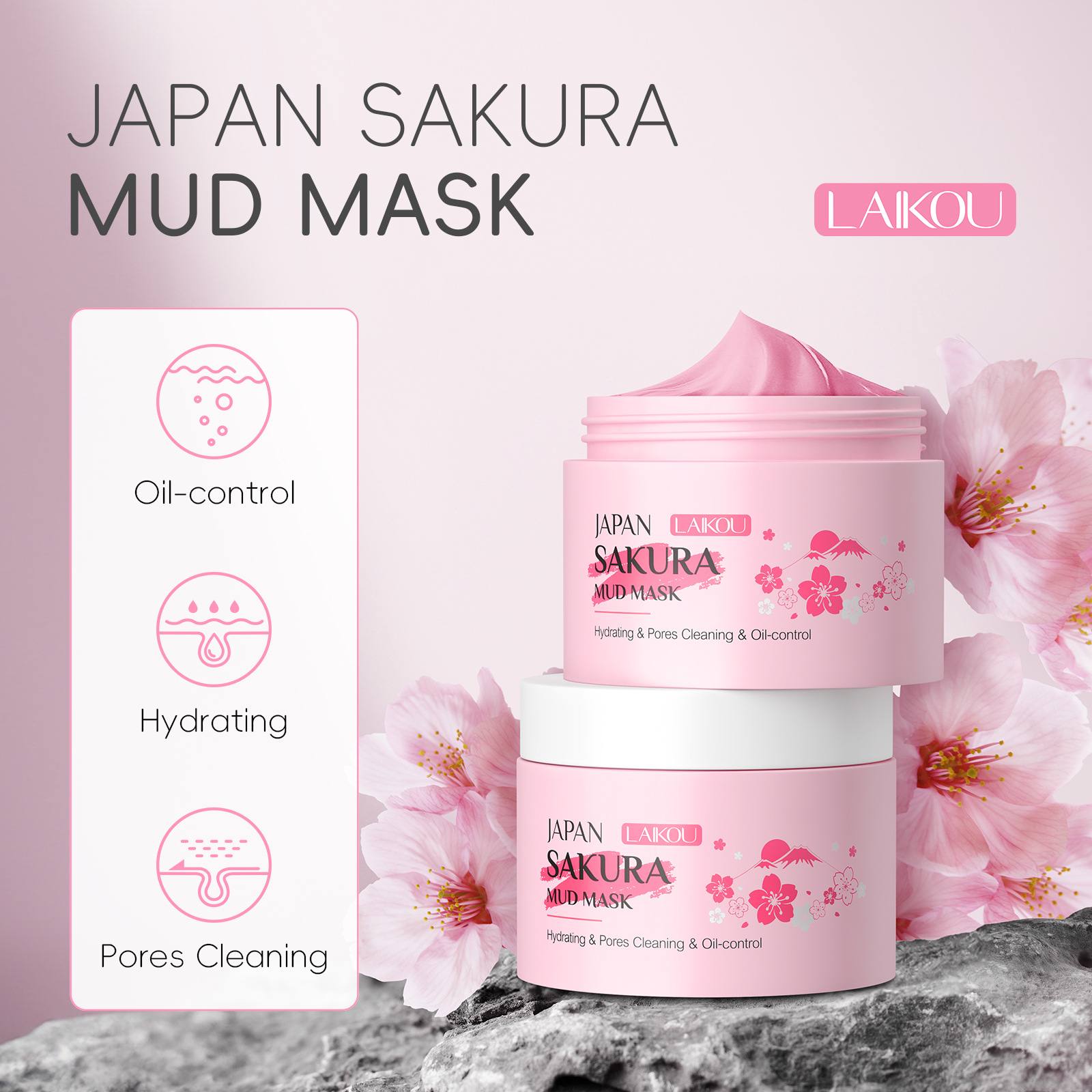 LAIKOU Sakura Clay Mask 25g/90 - Dust Mask Construction reseña y precio