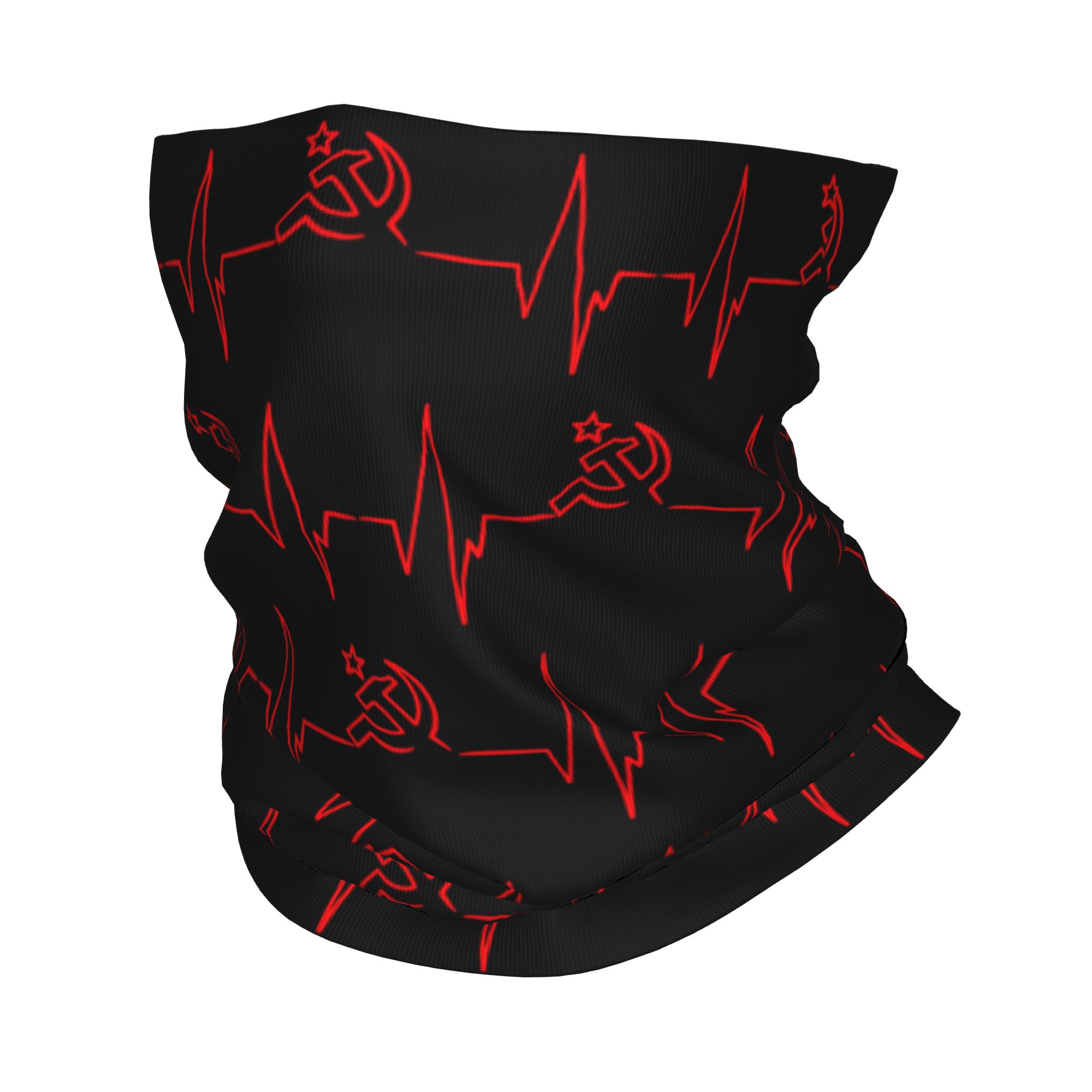 Custom Heartbeat Russian Flag  - Neck Gaiter Face Cover reseña y precio