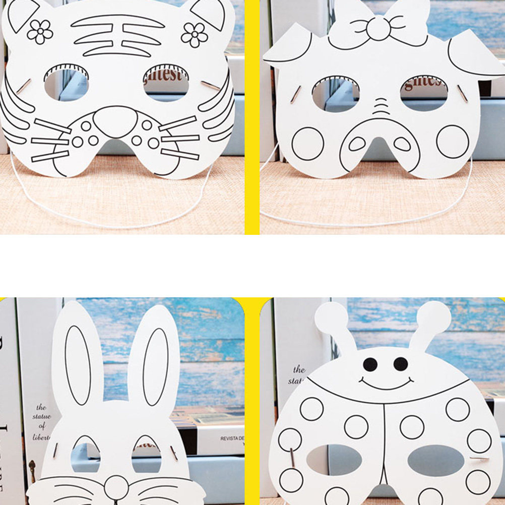 10Pcs Paper Mask Craft Kit Kid - Kids Face Mask reseña y precio
