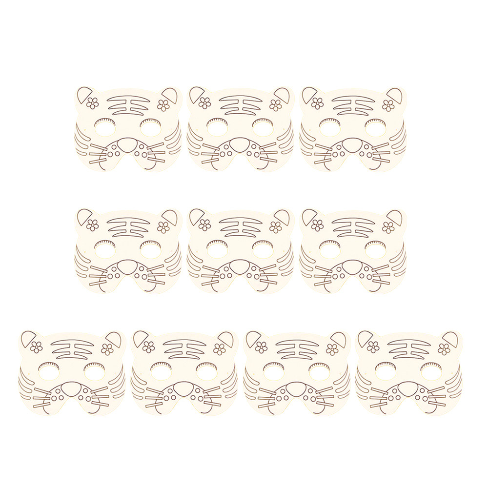 10Pcs Paper Mask Craft Kit Kid - Kids Face Mask reseña y precio