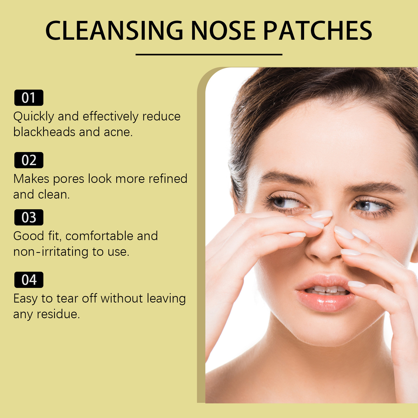 Nose Blackhead Remover Patch C - Black Face Mask Pack reseña y precio