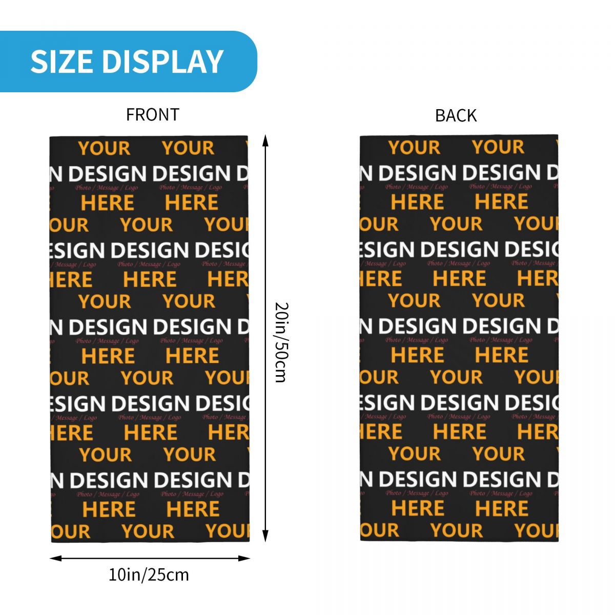 Custom Your Design Here Bandan - Neck Gaiter Face Cover reseña y precio