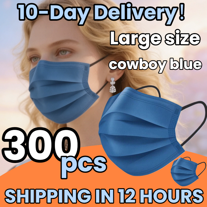 Fast Delivery! 300Pcs Thickene - Disposable Mask Blue reseña y precio