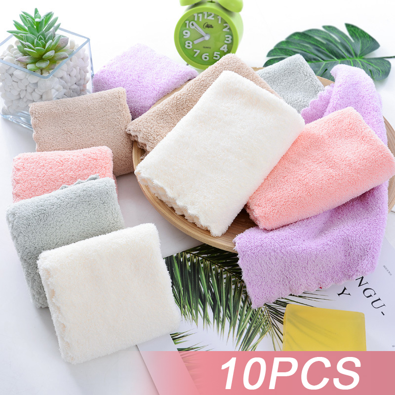 10Pcs Thickened Microfiber Hig - Cloth Face Mask Washable reseña y precio