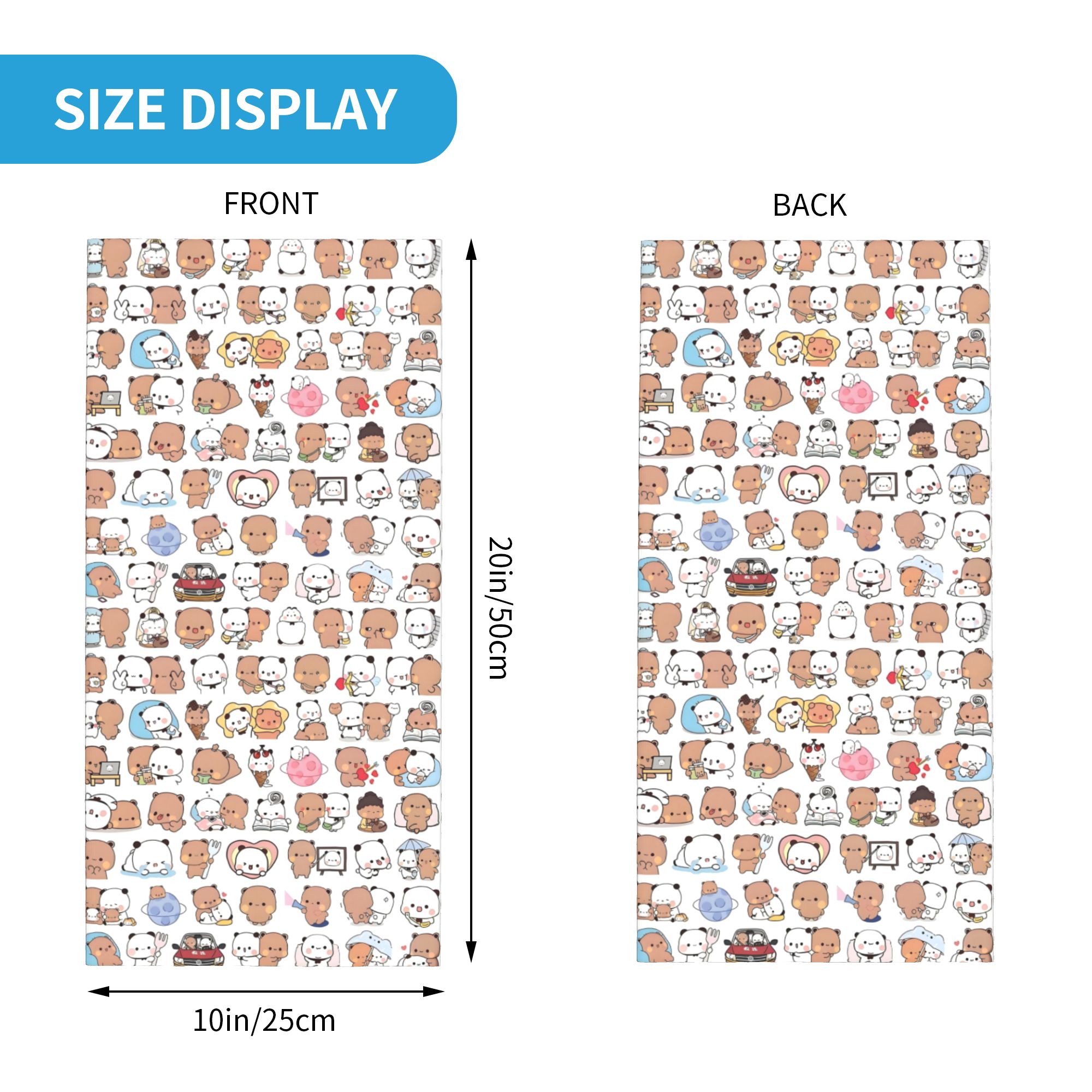 Custom Bear Cartoon Peach And  - Neck Gaiter Face Cover reseña y precio