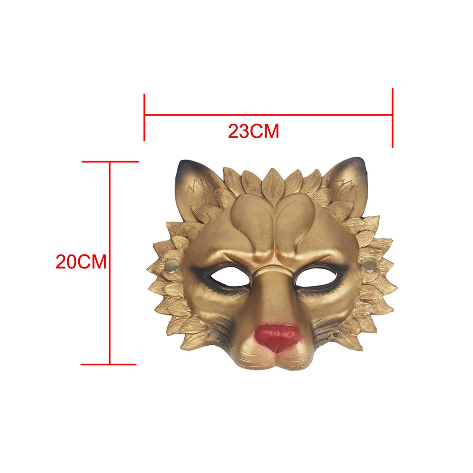 Lion Mask Half Face Decorative - Respirator Half Face reseña y precio
