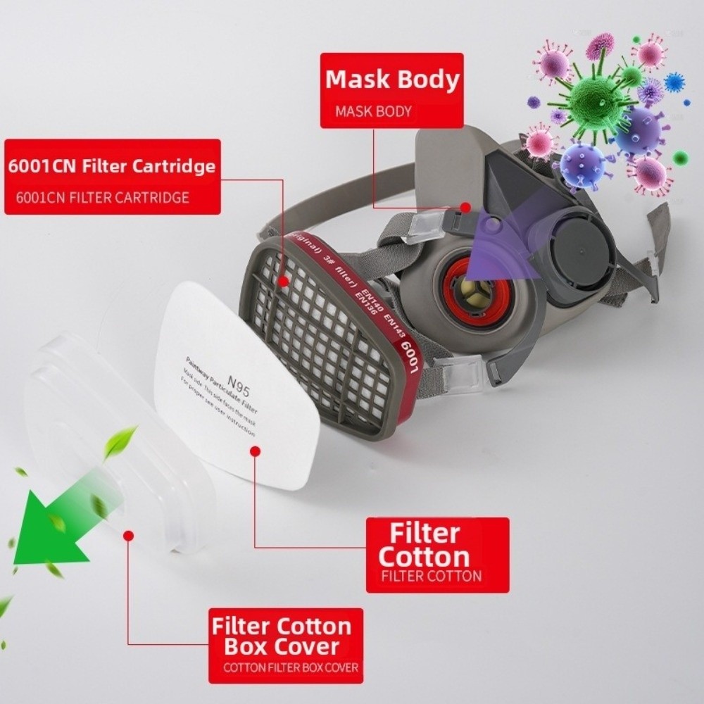 Reusable ‌Half-face Profession - Respirator Half Face reseña y precio