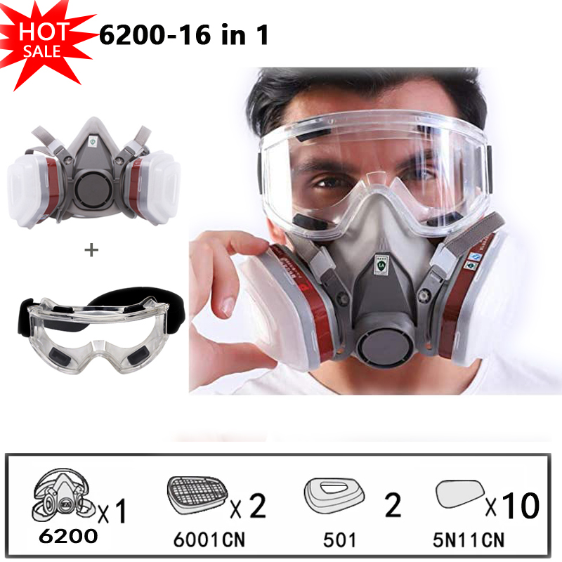 6200 Chemical Half Face Dustpr - Dust Mask Construction reseña y precio