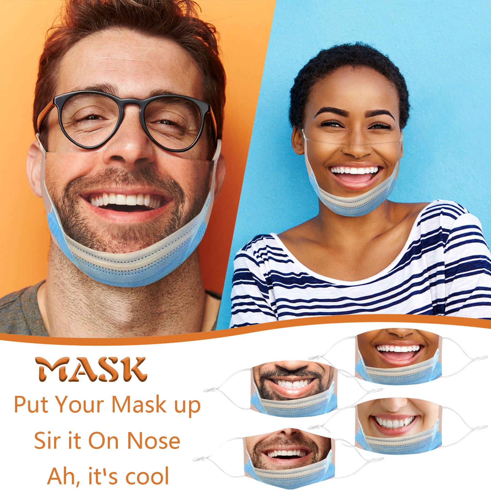 Adult Funny Mouth Mask Funny C - Cloth Face Mask Washable reseña y precio
