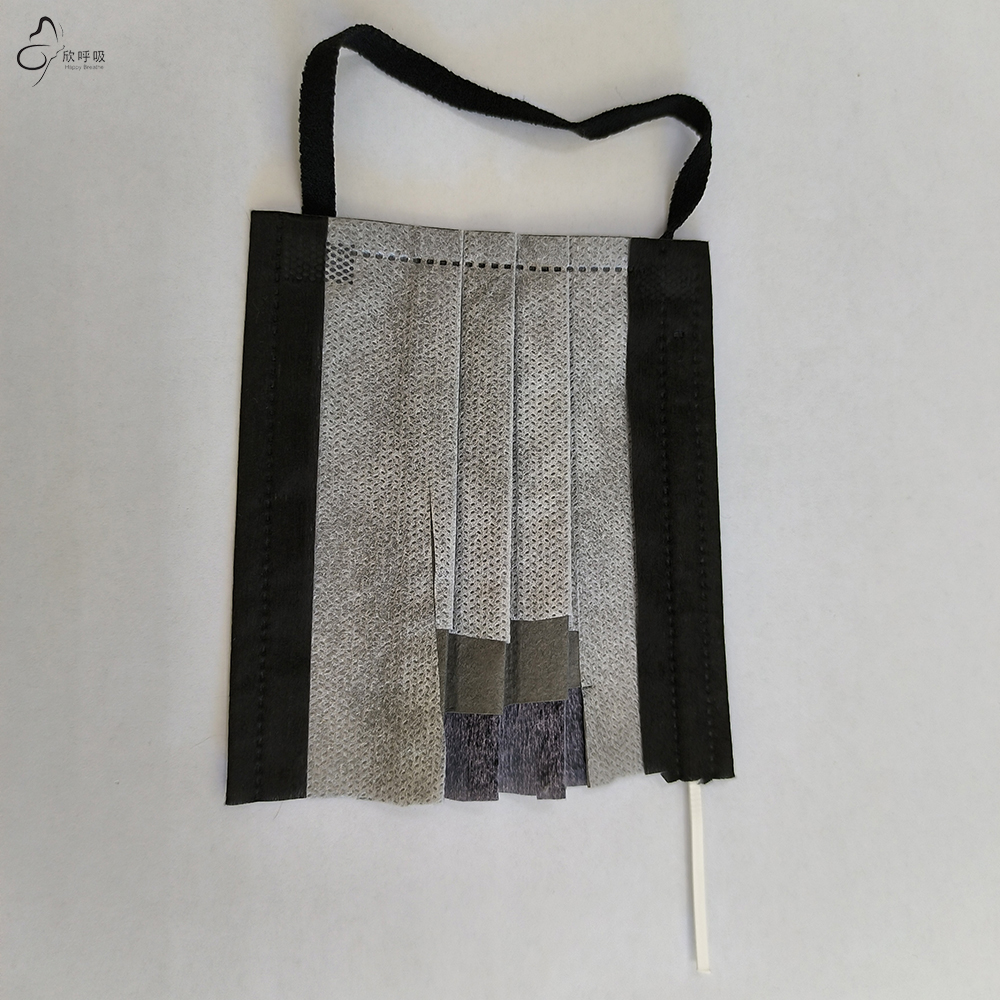 Happy Breathe 3-Layer Disposab - Black Face Mask Pack reseña y precio