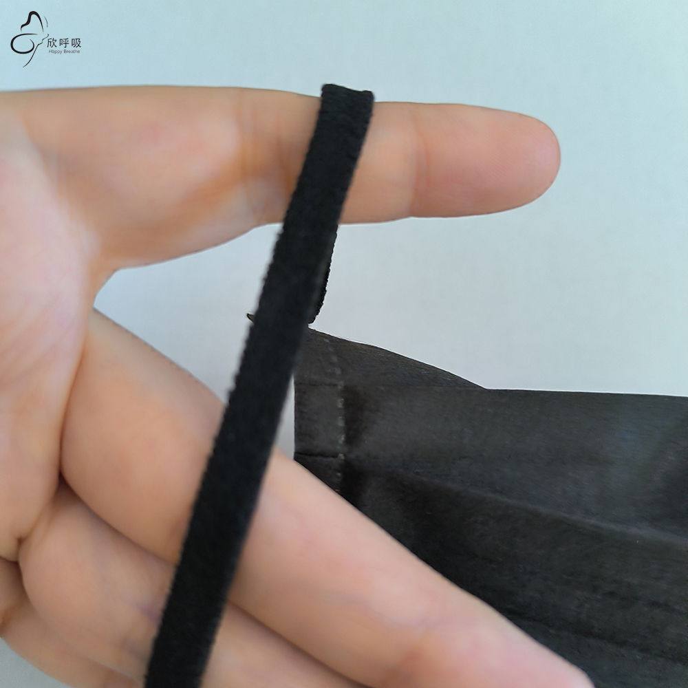 Happy Breathe 3-Layer Disposab - Black Face Mask Pack reseña y precio
