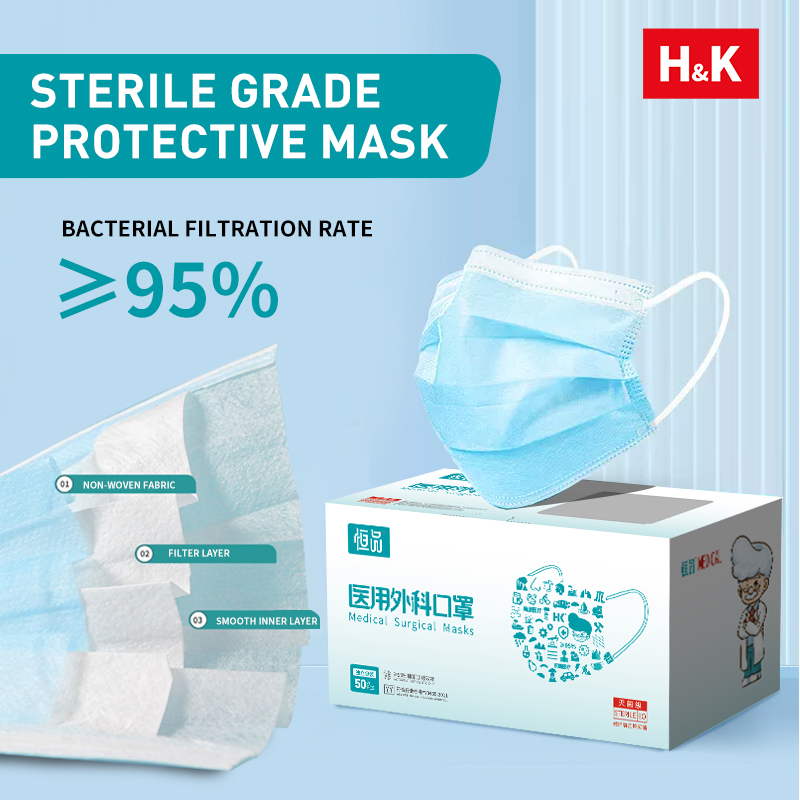50/100 PCS Box Blue Face Masks - Disposable Mask Blue reseña y precio