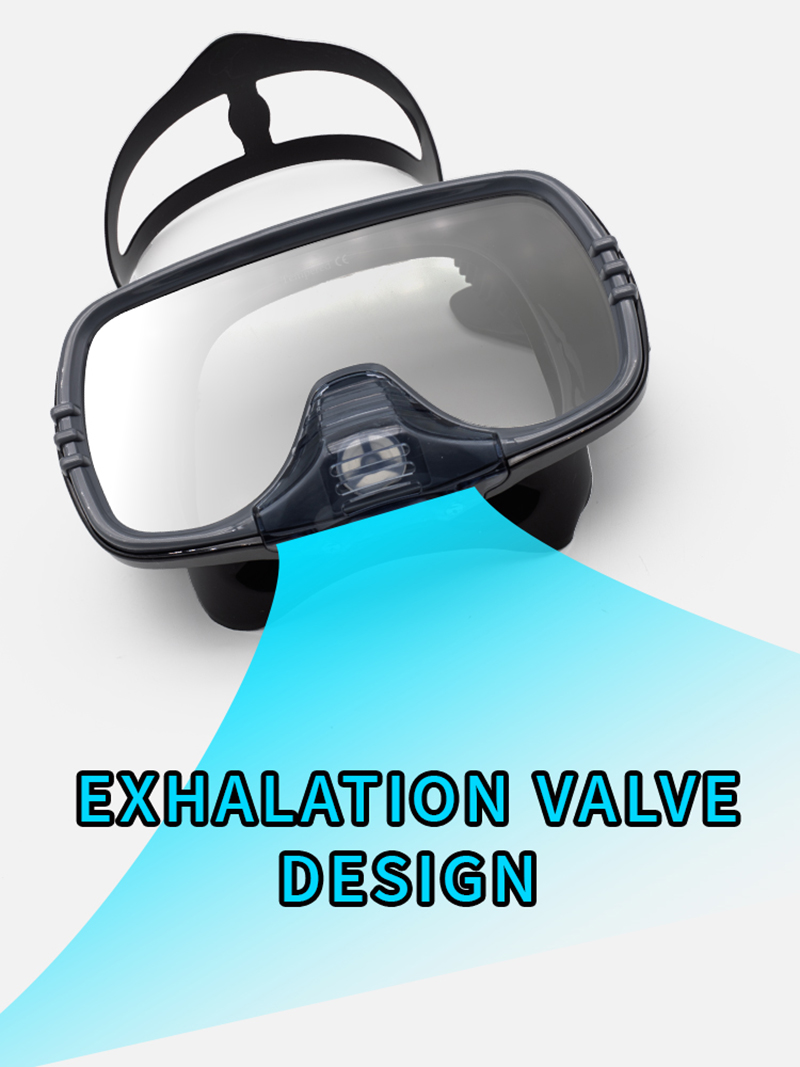 New Large Frame Diving Mask wi - Silicone Mask Bracket reseña y precio