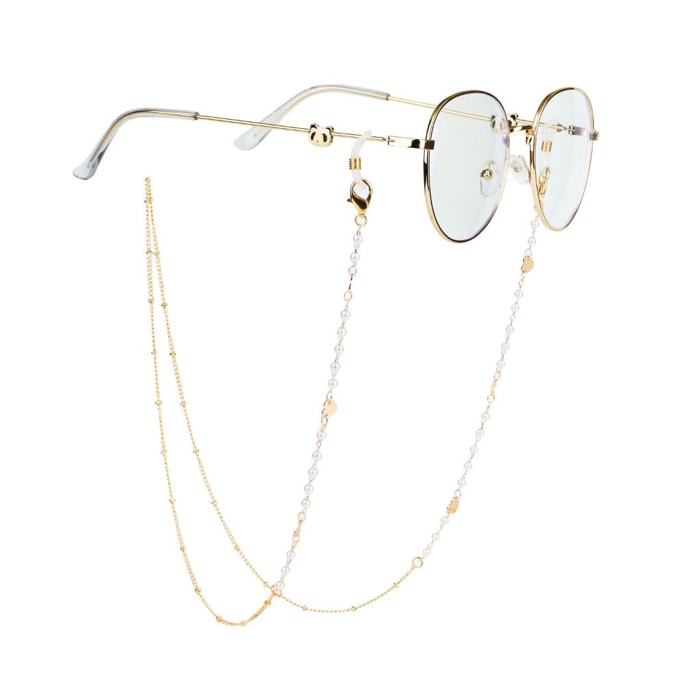 Jewelry Disc Metal Pearl Hangi - Mask Chain Holder reseña y precio