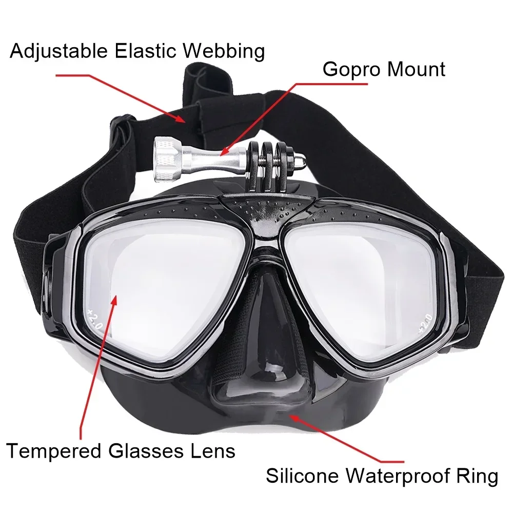 Scuba Diving Mask with Camera  - Mask Lanyard Adjustable reseña y precio