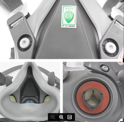 M 6100=S/ 6200=M/ 6300 =L resp - Dust Mask Construction reseña y precio