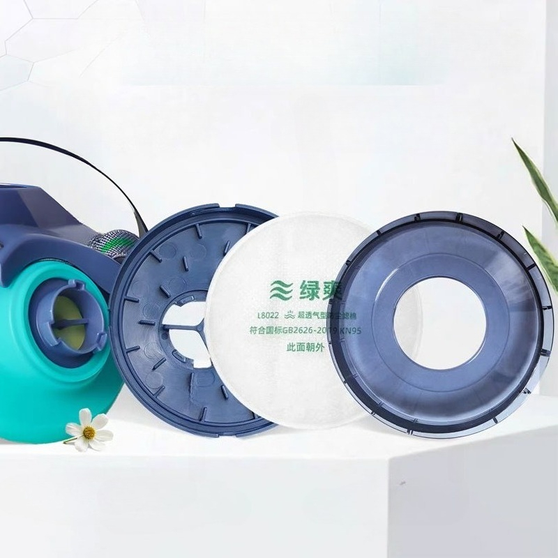 Dual Filter Silicone Half Face - Kn95 Respirator Mask reseña y precio