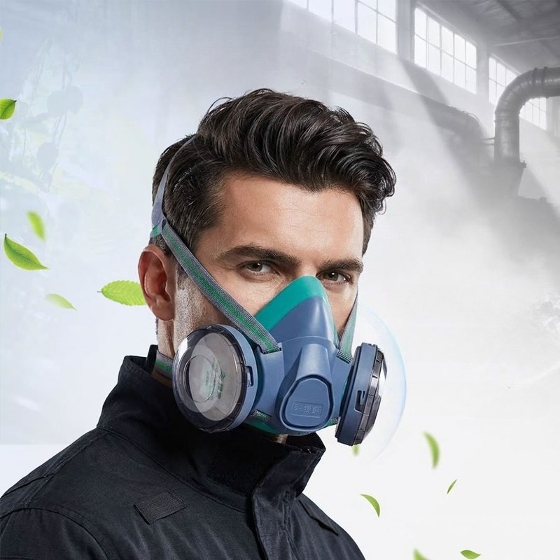 Dual Filter Silicone Half Face - Kn95 Respirator Mask reseña y precio