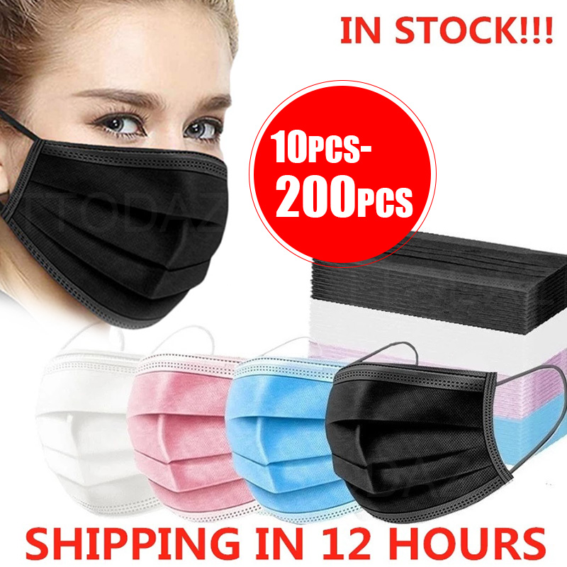 10/50/100/200PCS Disposable Ma - Disposable Mask Blue reseña y precio