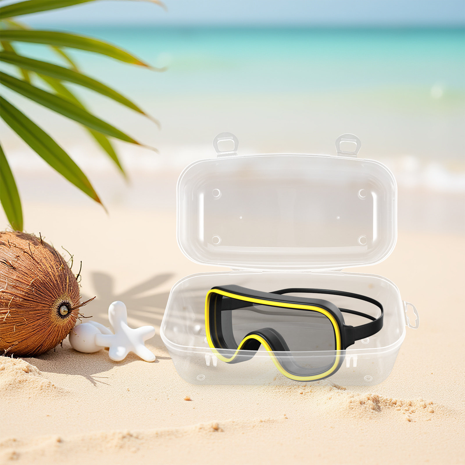 Diving Masks Case Portable Cle - Mask Case Hard Shell reseña y precio