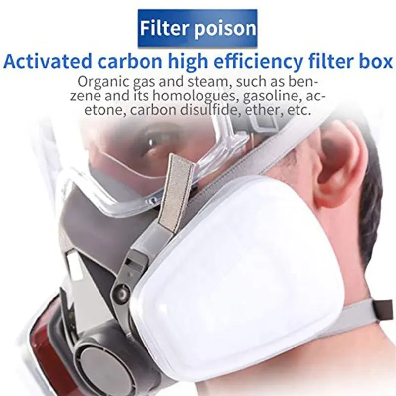 6200 7 in1 Gas Mask Gas-Proof  - Respirator Half Face reseña y precio
